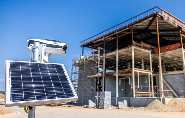 solar time lapse camera for construction