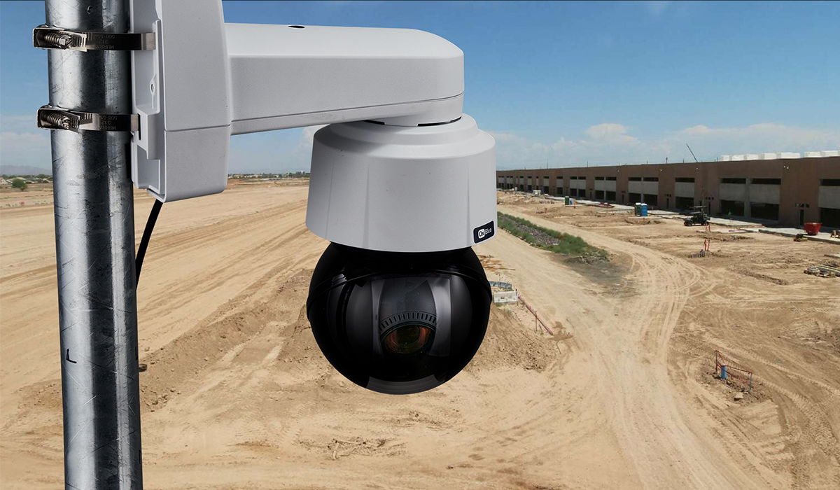 Pan-tilt-zoom cameras provide visibility and motion detection