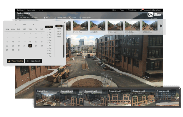 remote jobsite viewing | live view construction cameras