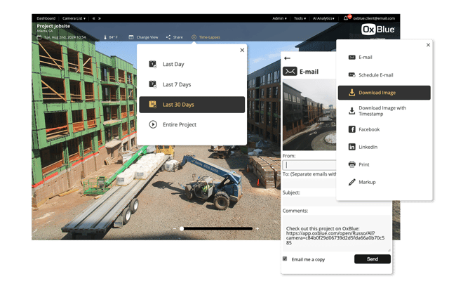 remote jobsite viewing | live view construction cameras
