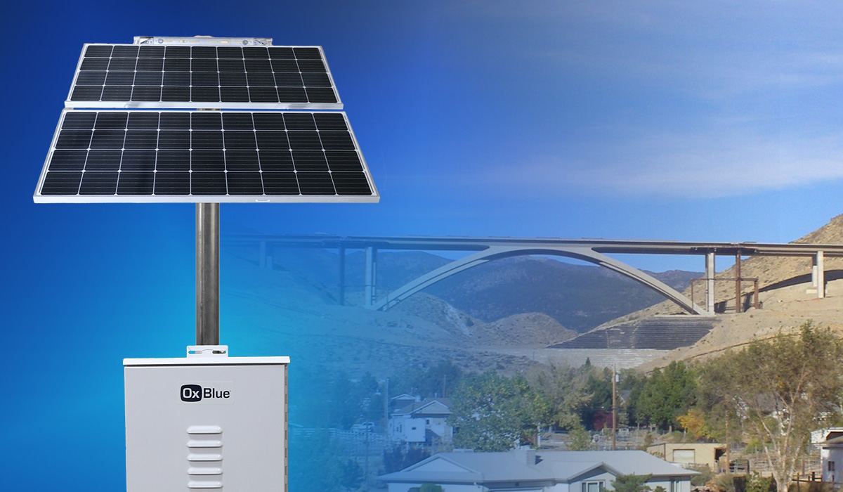 Solar station solution for worldwide monitoring