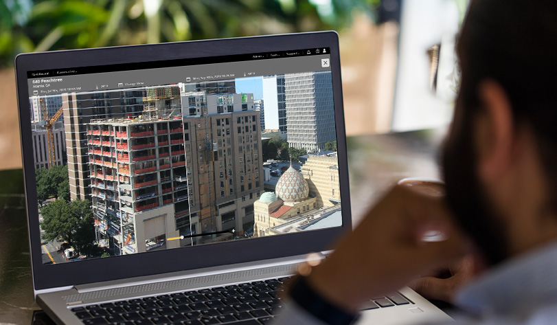 Noble used the construction camera web app for visibility