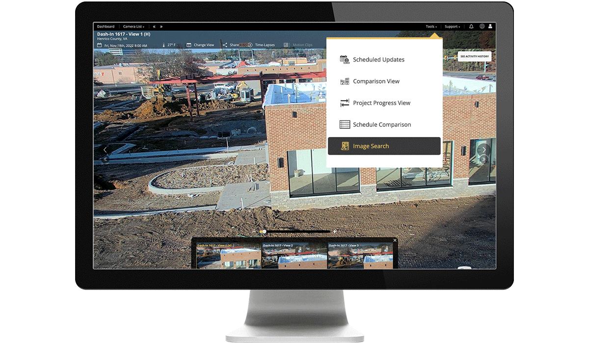 construction cameras for retail jobsites