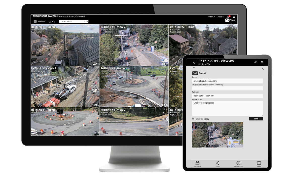 Town of Hillsboro Construction Camera Web Access from Anywhere