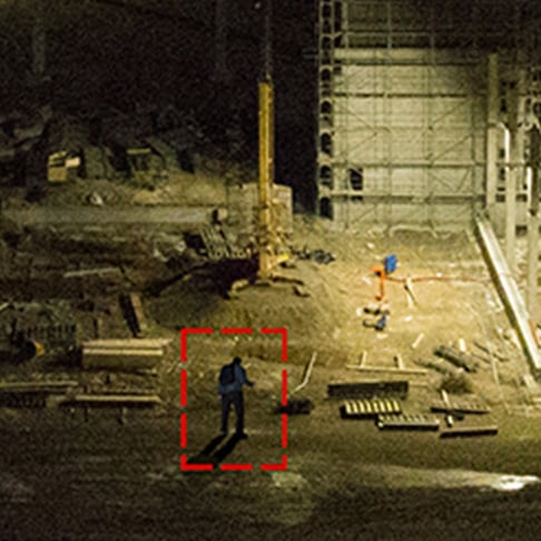 motion detection jobsite security image