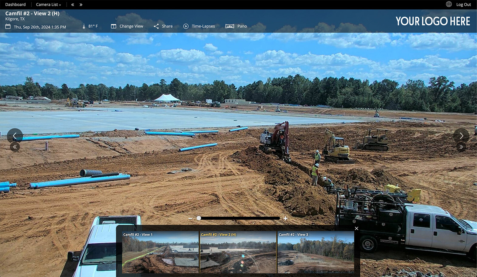 remote jobsite viewing | live view construction cameras